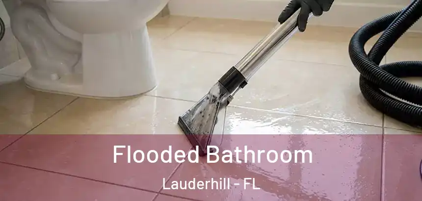 Flooded Bathroom Lauderhill - FL